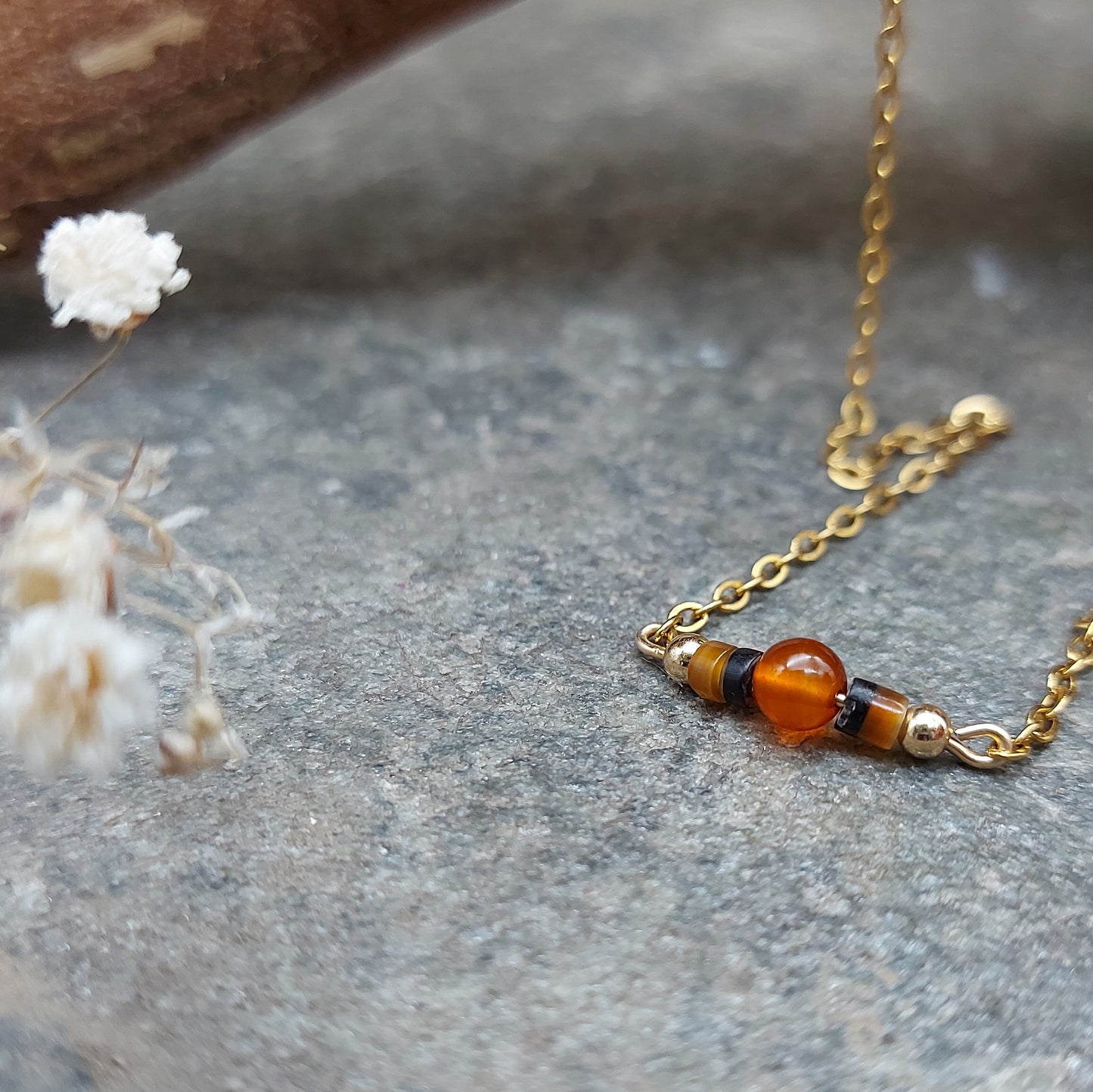 Short Necklace - Carnelian