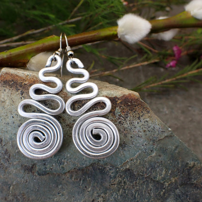 Spiral Earrings Alu